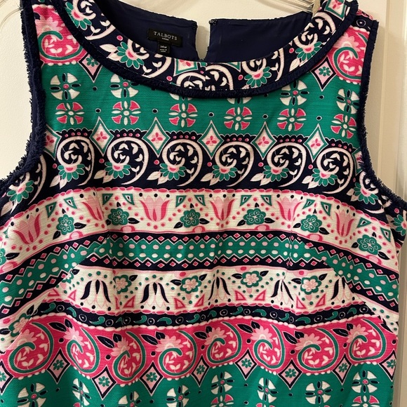 Talbots Multicolor Patterned Mini Dress - Picture 5 of 6